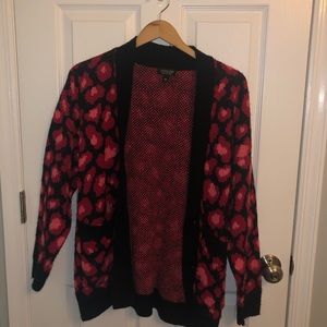TopShop Pink Floral Cardigan